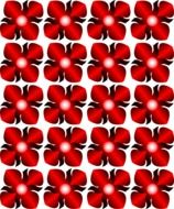 flower pattern red wallpaper tile