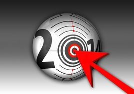 disc target 2014 ball play arrow