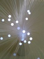 fiber glass lamp light circles
