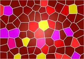 mosaic red abstract background