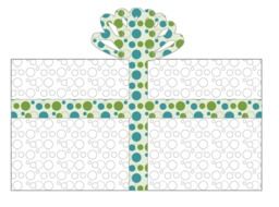 dots gift pattern beautiful teal