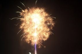 background with fireworks in new year celebration