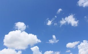 blue sky clouds sunshine
