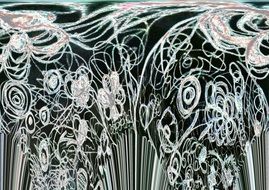 art background black white paint