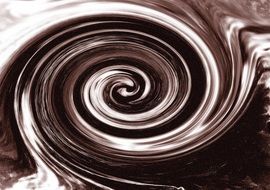 fractal art swirl black and white