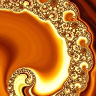 orange yellow fractal wallpaper