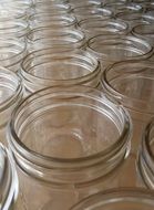 Industrial glass jars