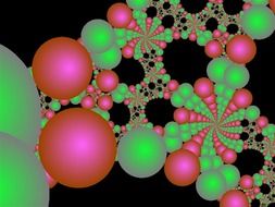 balls fractal symmetry pattern