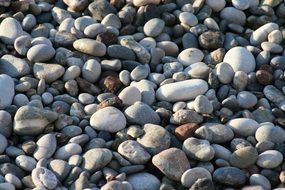 stones beach round background