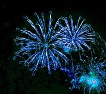 fireworks night sylvester star sky