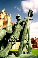 sculpture of Constantine in york