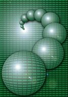 ball green background structure