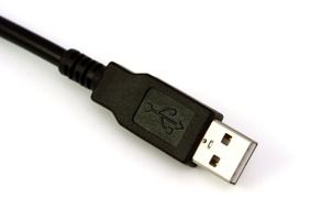 background black cable isolated
