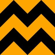 chevron black orange zigzag