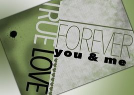 background love forever green map