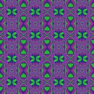 seamless kaleidoscope blue and green pattern