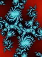 fractal spiral abstract pattern art