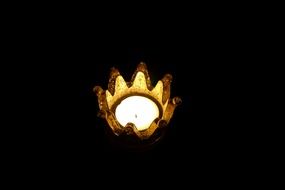 crown fire flame light