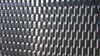 shiny metal grid as background