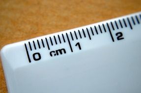 two centimeter meter measure