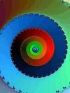 fractal colorful spiral