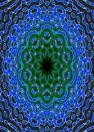 pattern geometric abstract blue