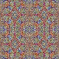 symmetrical patterns with yellowness in a kaleidoscope