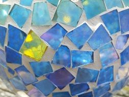 mosaic blue design pattern