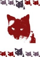 colorful cat portraits
