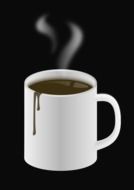 coffee cup hot white mug beverage