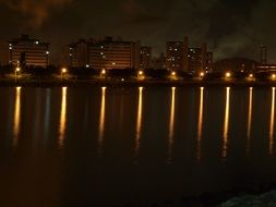 background with city night view