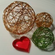 valentine s day wire ball heart