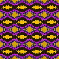 seamless kaleidoscope violet and yellow pattern