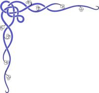border corner frame design element