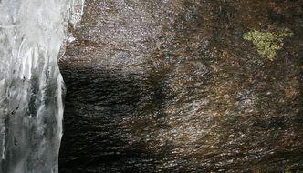 ice waterfall winter nature stone