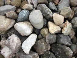 stones on the ground