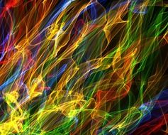 background with colorful flames