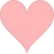 heart love pattern pink