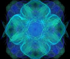 green blue abstracts fractal