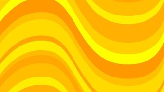 yellow orange waves design