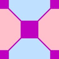 square pattern pink geometric tile