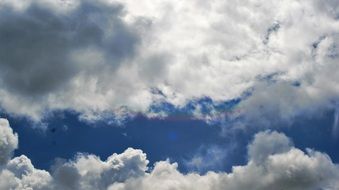 clouds in the blue sky