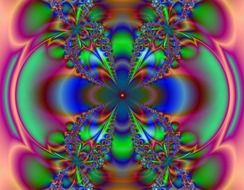 fractals graphic ribbons bows