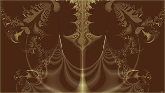fractal brown yellow pattern