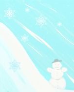 snow man christmas background