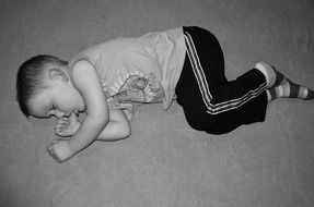 child sleeping lying sleep baby