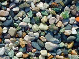 pebbles stone beach colorful color