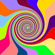 swirl rainbow cheerful bright
