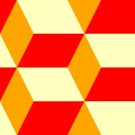 cube diamond pattern decorative 3d