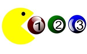 red pool ball green